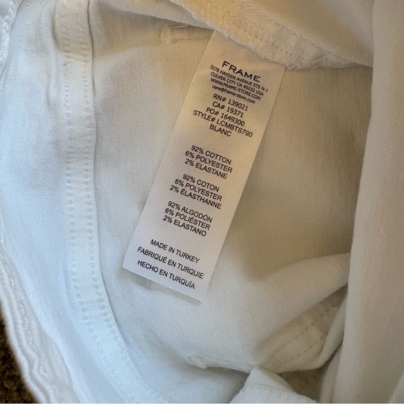 Frame Denim Le Crop Mini Boot Jeans in Blanc size 26 - Picture 7 of 13